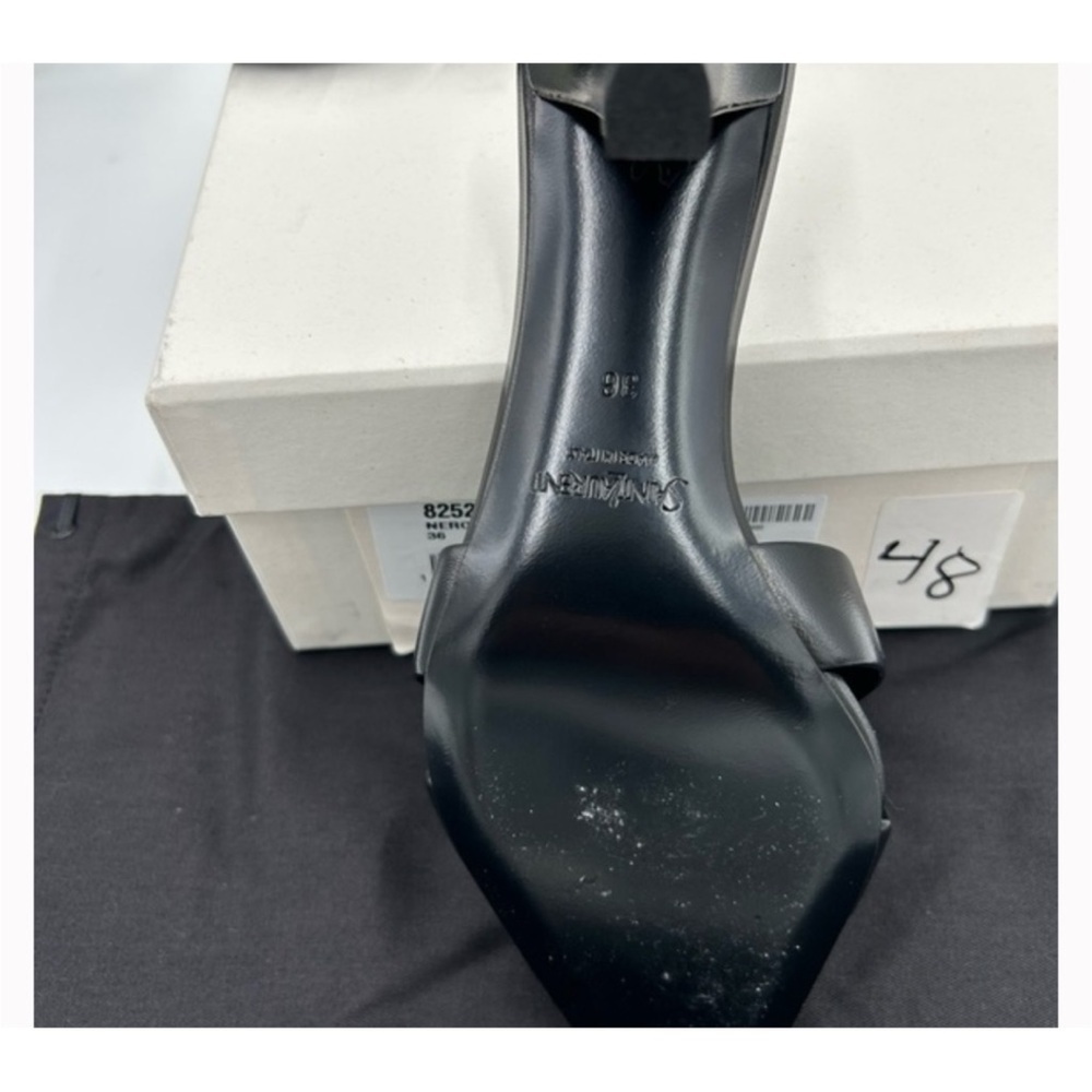 Saint Laurent, Jill 75 leather mules size 36 made in Italy - Picture 4 of 6